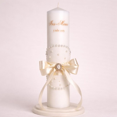 lumanare de botez eleganta