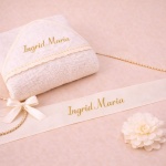 Trusou botez personalizat fetite cu canafiori – Model Blanka - imagine 3