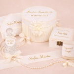 Trusou botez fetiță personalizat, cu livrare rapida - Model Clarisa - imagine 4