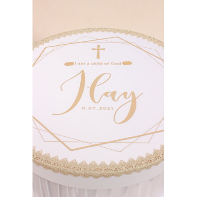 Trusou botez unisex personalizat model Child of God