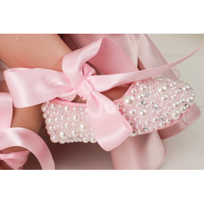 Balerini fetițer Pink Pearls