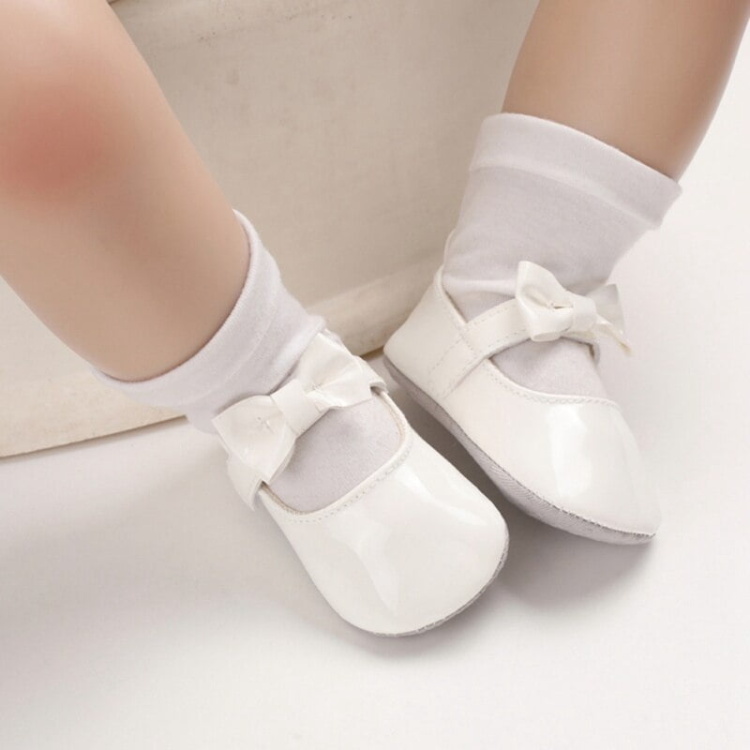 Cinderella white - pantofi botez fata