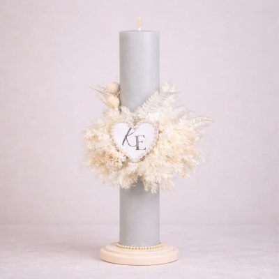 lumanare de botez delicata