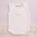 Trusou Botez, Ivory cu dantela de bumbac si gravura pe lemn - Model Ivory Grace - imagine 5