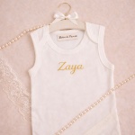 Trusou botez auriu cu aripi de ingerasi – Model Înaripat Gold - imagine 2