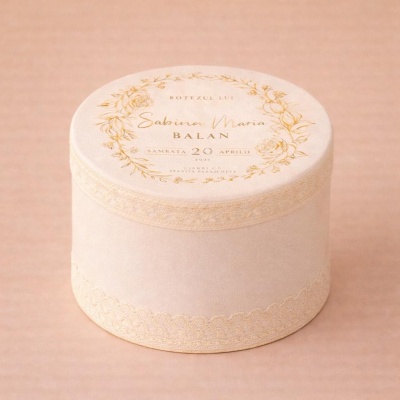 trusou de botez cu imprimeu