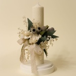 lumanare de botez din ceara naturala