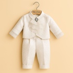 Costum de Botez, brocard si jabou din bumbac - Model Eduard Imperial