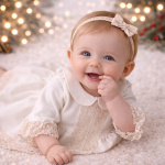 rochita din bumbac cu dantela