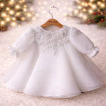 Rochiță din organza cu perle - Model Ophelia - imagine 2