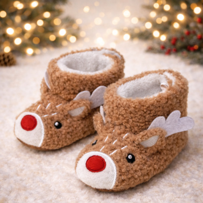 botoșei de iarnă cu ren