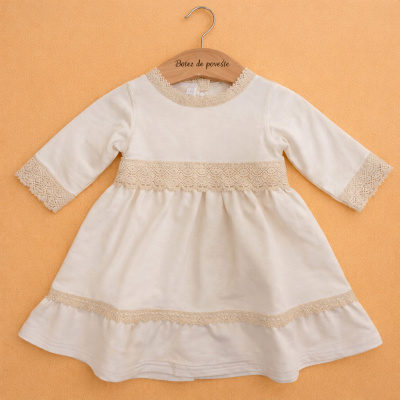 rochiță botez din bumbac