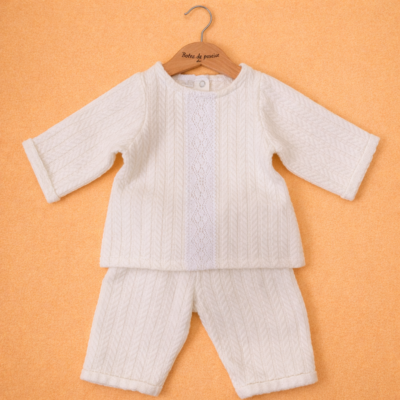 costum botez din bumbac