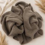 Păturică Botez Maro Personalizată cu Nume – Tricotată Premium | Model Vladimir - imagine 3