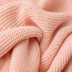 Păturică Botez Roz Personalizată cu Nume – Tricotată Premium pentru Fetițe | Model Roxy - imagine 3