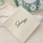 Trusou botez băiat verde salvie personalizat – Model Iepuraș Fermecat - imagine 3