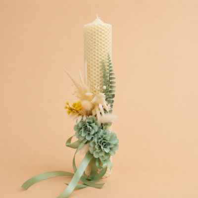 lumanare botez ivory