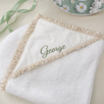 Trusou botez băiat verde salvie personalizat – Model Iepuraș Fermecat - imagine 4
